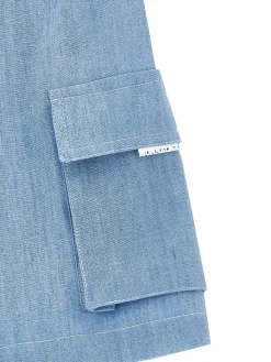 Bermuda chambray cargo