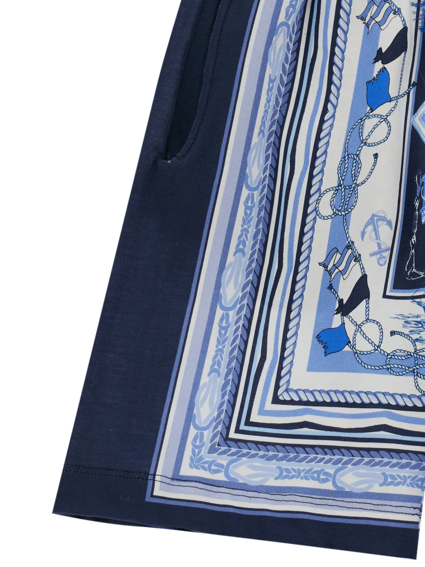 Bermuda jersey fantasia foulard