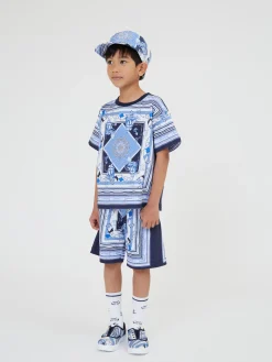 Bermuda jersey fantasia foulard