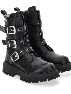 Biker pelle con fibbie
