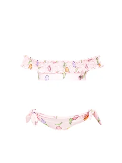 Bikini stretch stampa tulipani