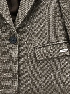 Blazer velour con strass