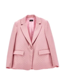 Blazer viscosa con strass
