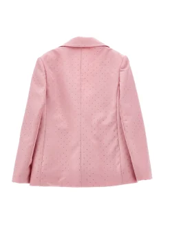 Blazer viscosa con strass