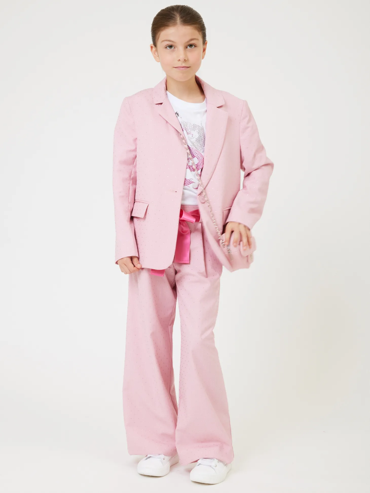 Blazer viscosa con strass