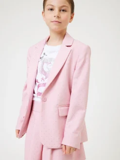 Blazer viscosa con strass