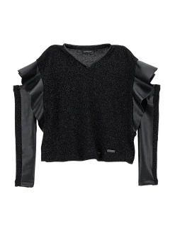 Blusa lurex con manicotti