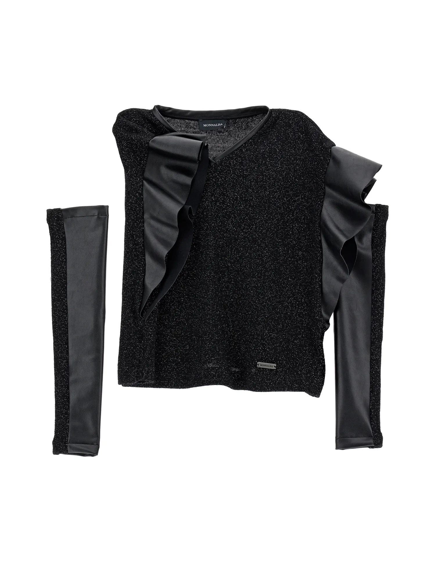 Blusa lurex con manicotti