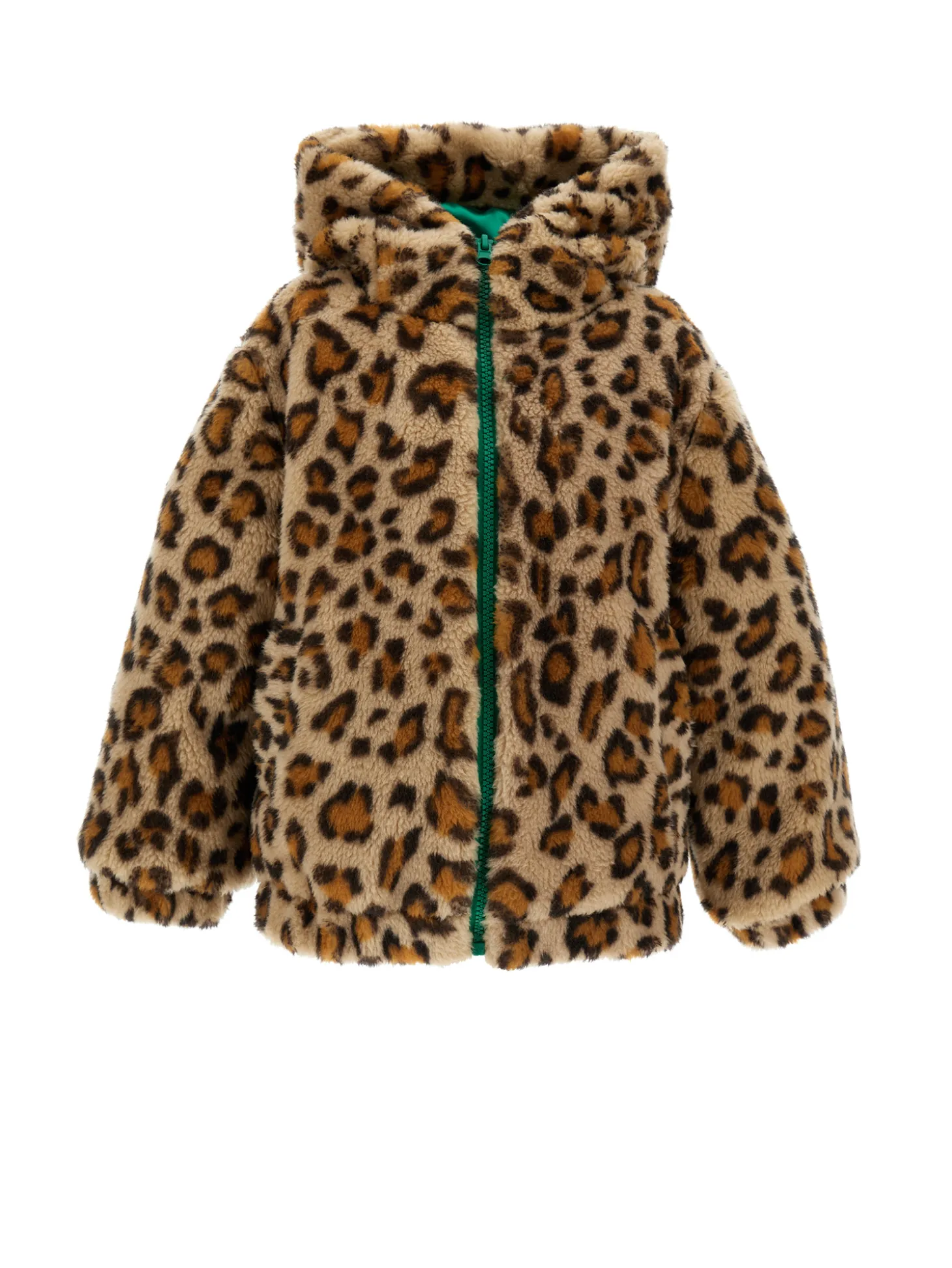 Bomber peluche maculato