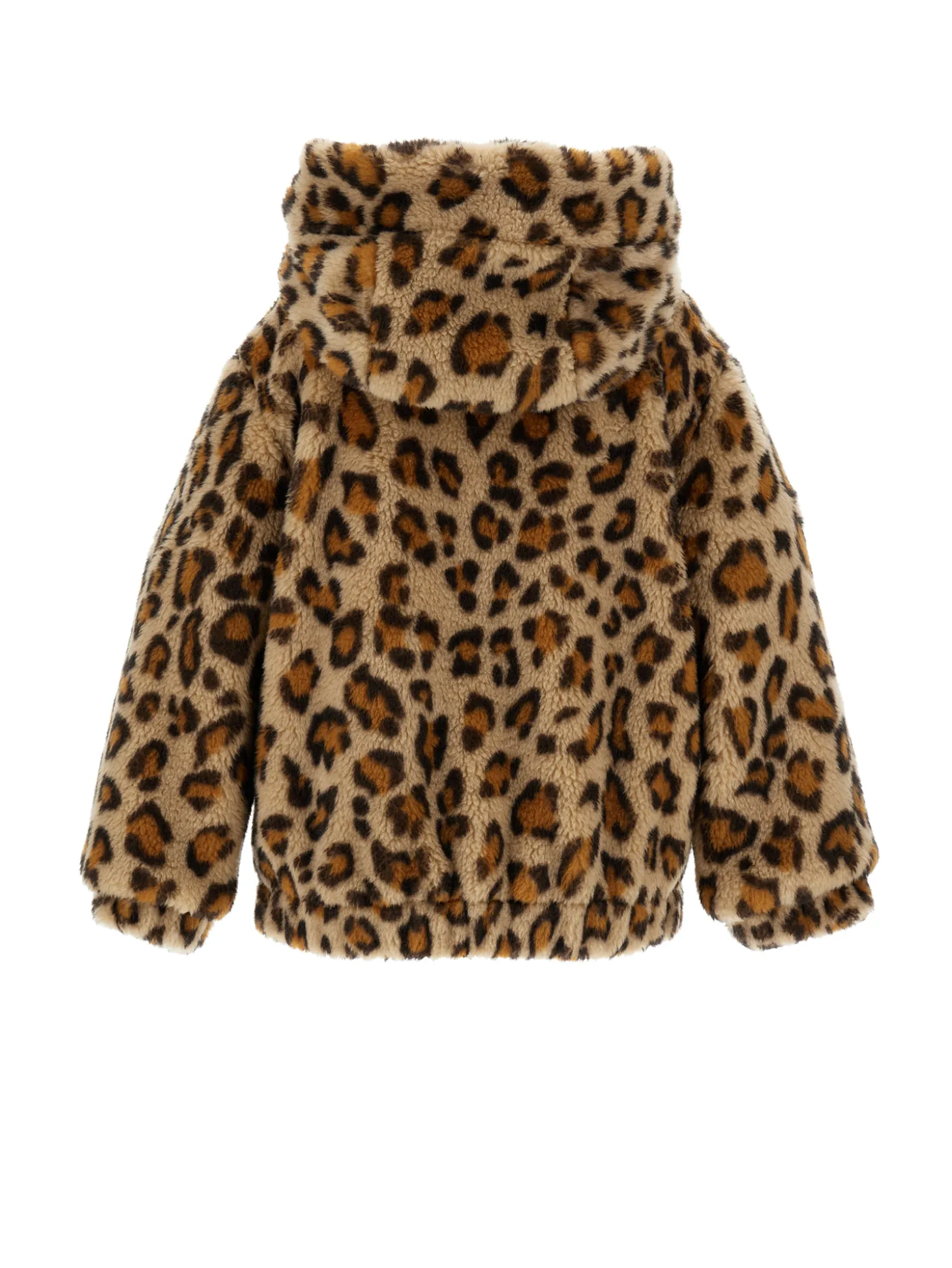 Bomber peluche maculato