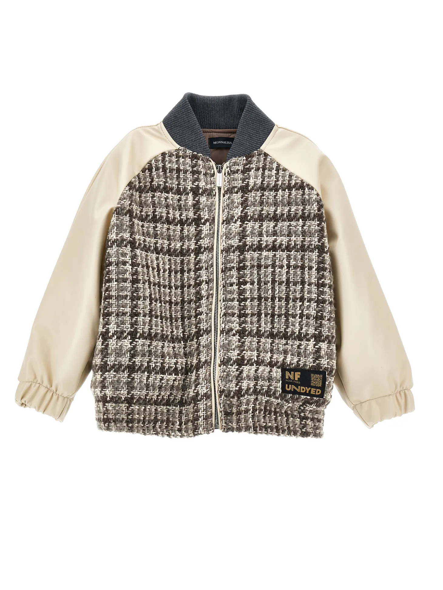 Bomber tessuto tweed