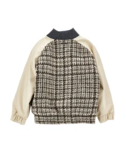 Bomber tessuto tweed