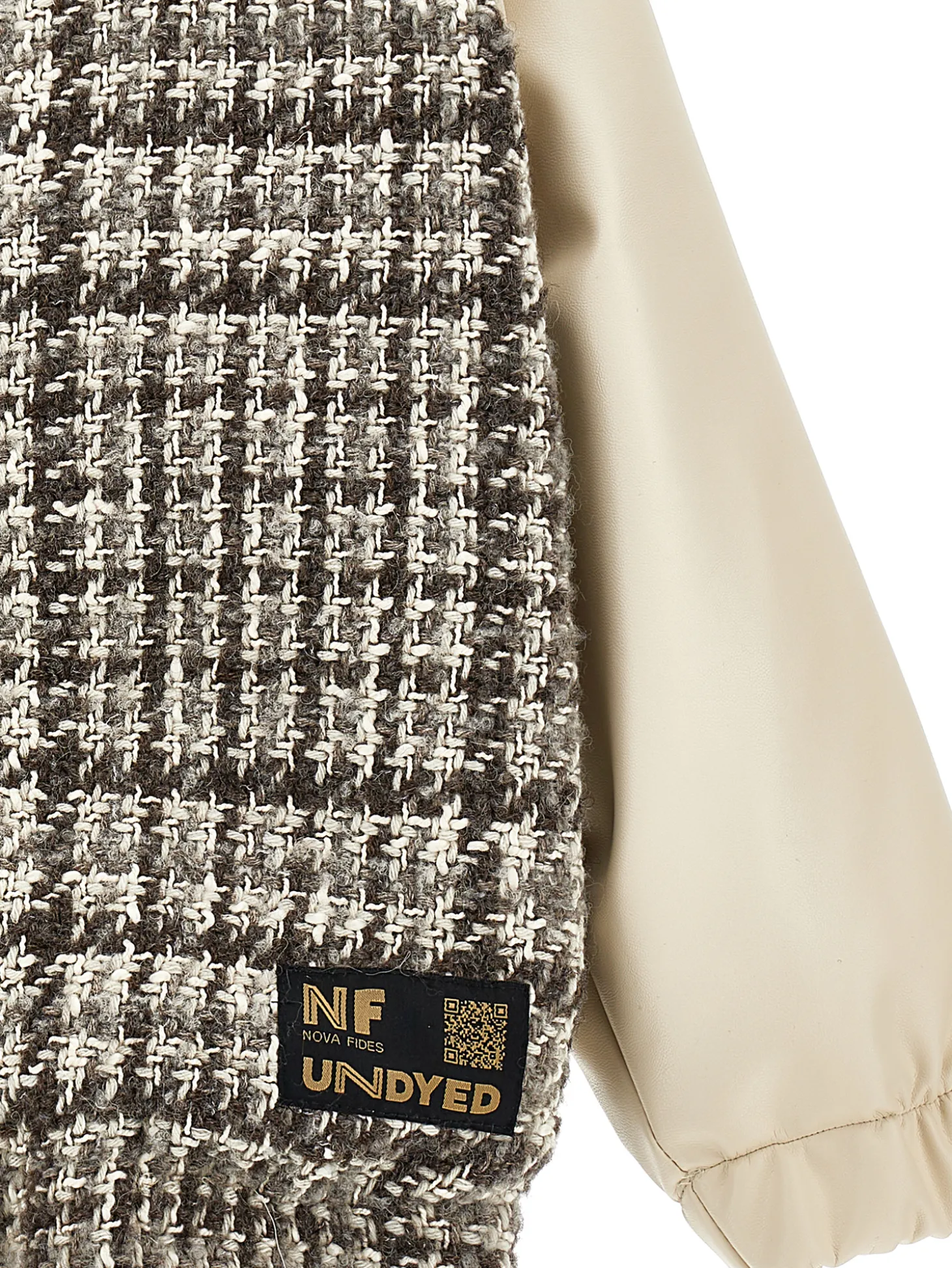 Bomber tessuto tweed