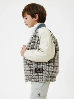 Bomber tessuto tweed