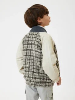 Bomber tessuto tweed