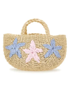 Borsa paglia con stelle