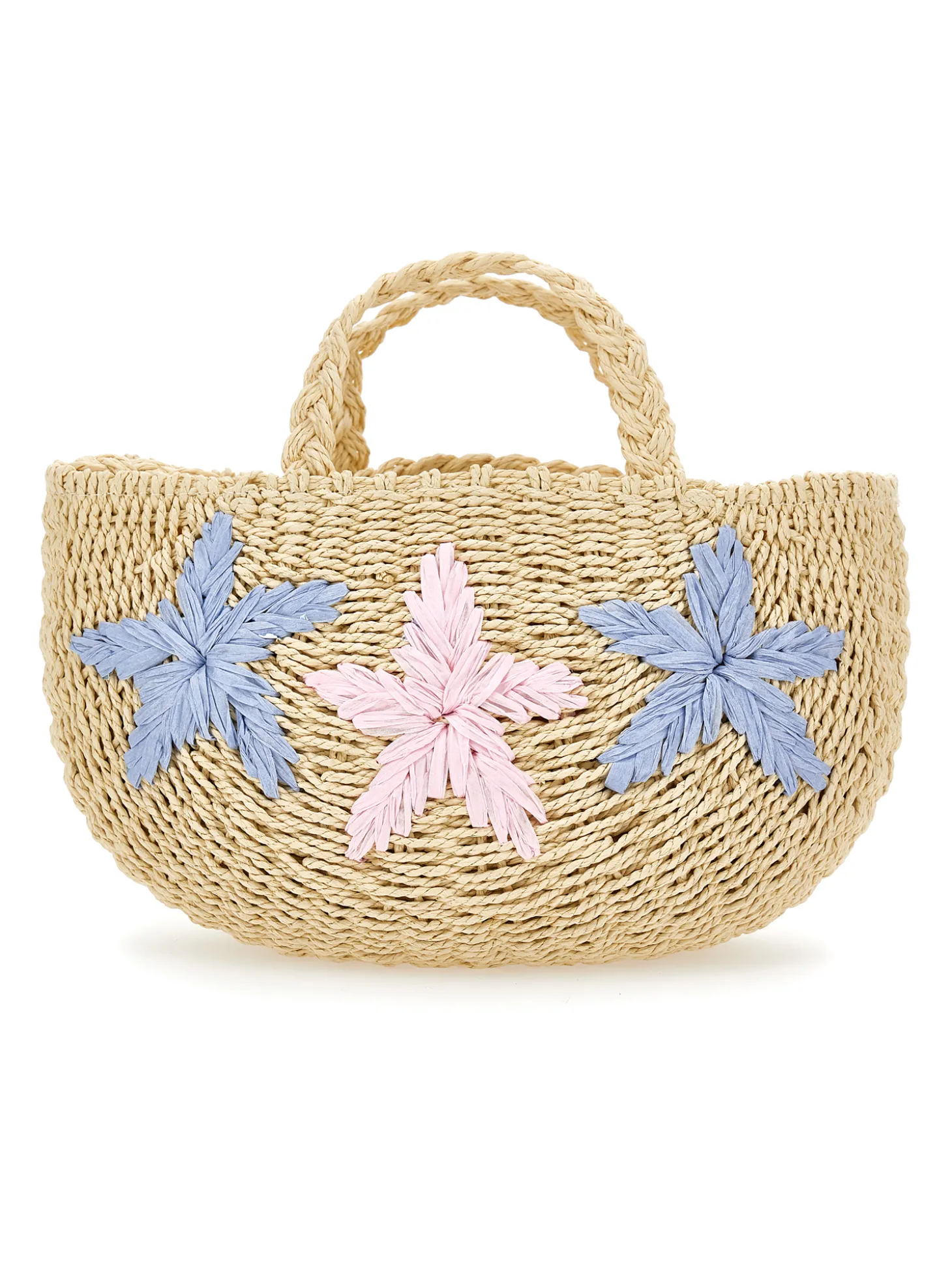 Borsa paglia con stelle
