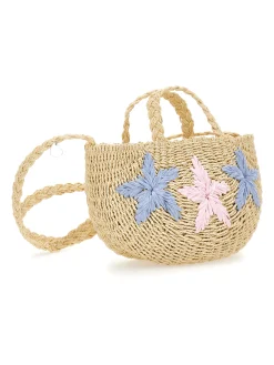 Borsa paglia con stelle