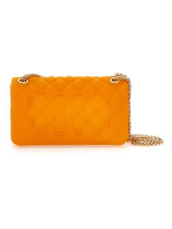 Borsetta in PVC spalmato con strass