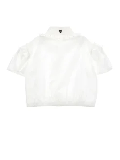 Camicia cotone con arricciatura
