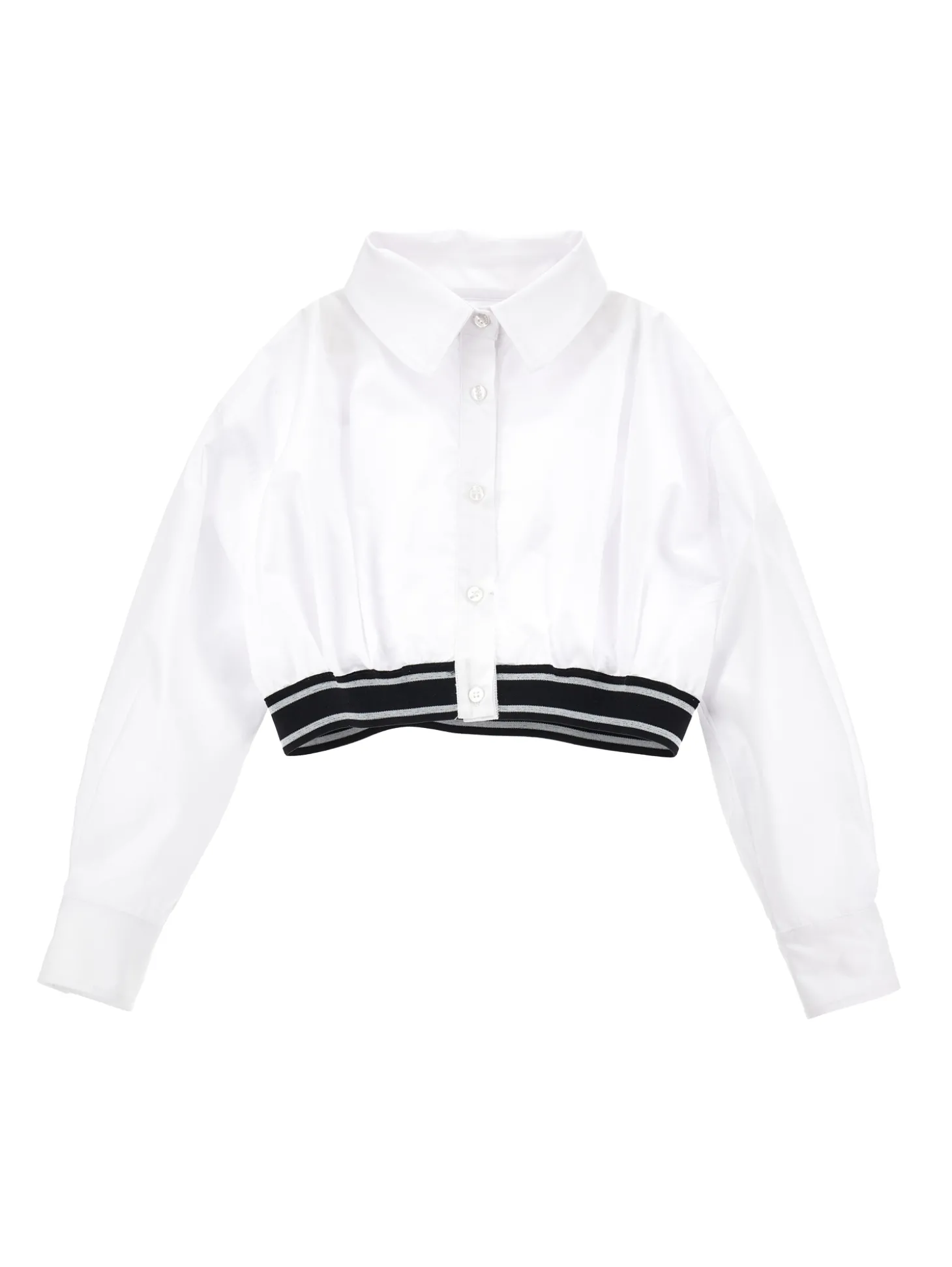 Camicia cotone effetto bomber