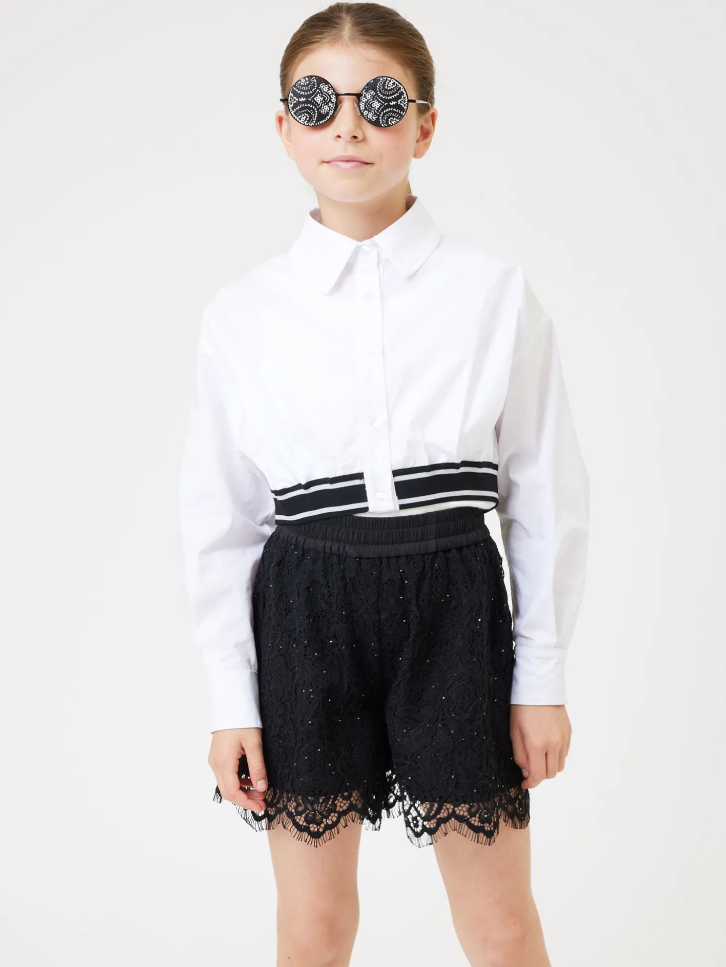 Camicia cotone effetto bomber