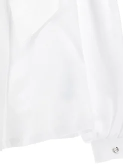 Camicia cotone organico con strass e fiocco