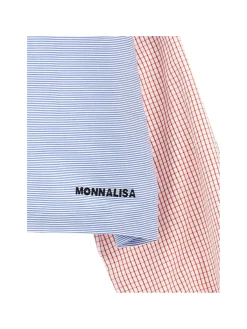 Camicia cropped patchwork