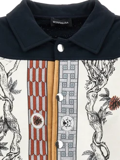 Camicia felpa stampa foulard