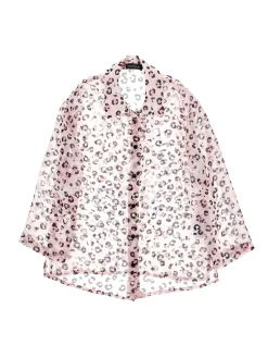 Camicia georgette stampata