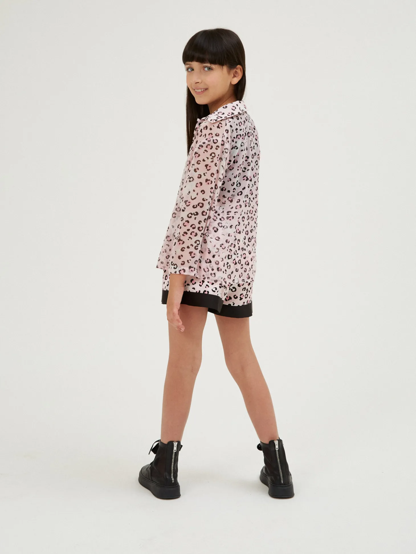 Camicia georgette stampata