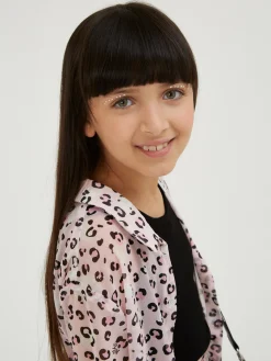Camicia georgette stampata