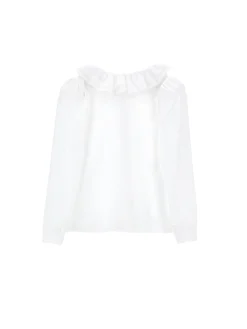Camicia jersey con ruches