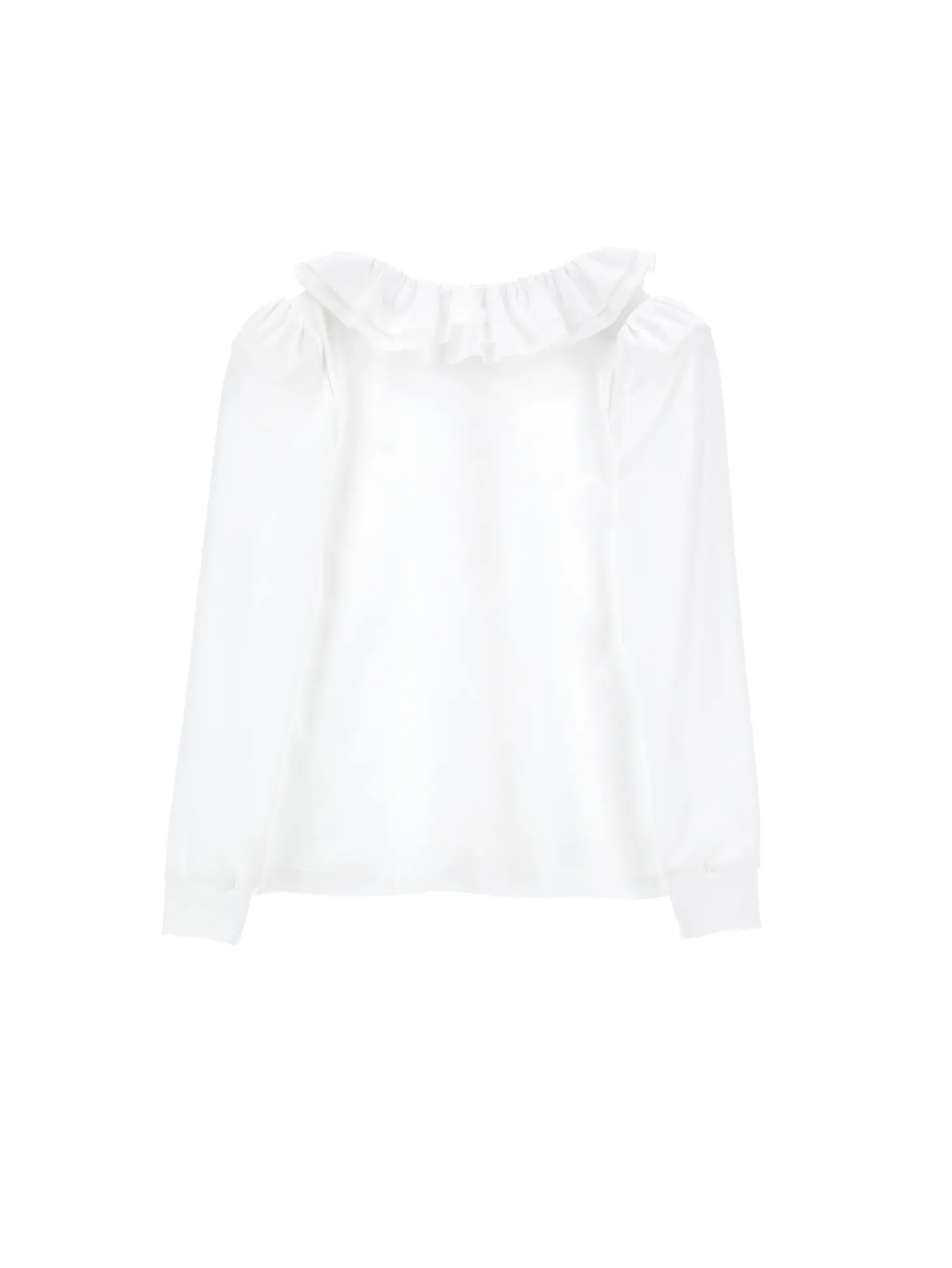 Camicia jersey con ruches