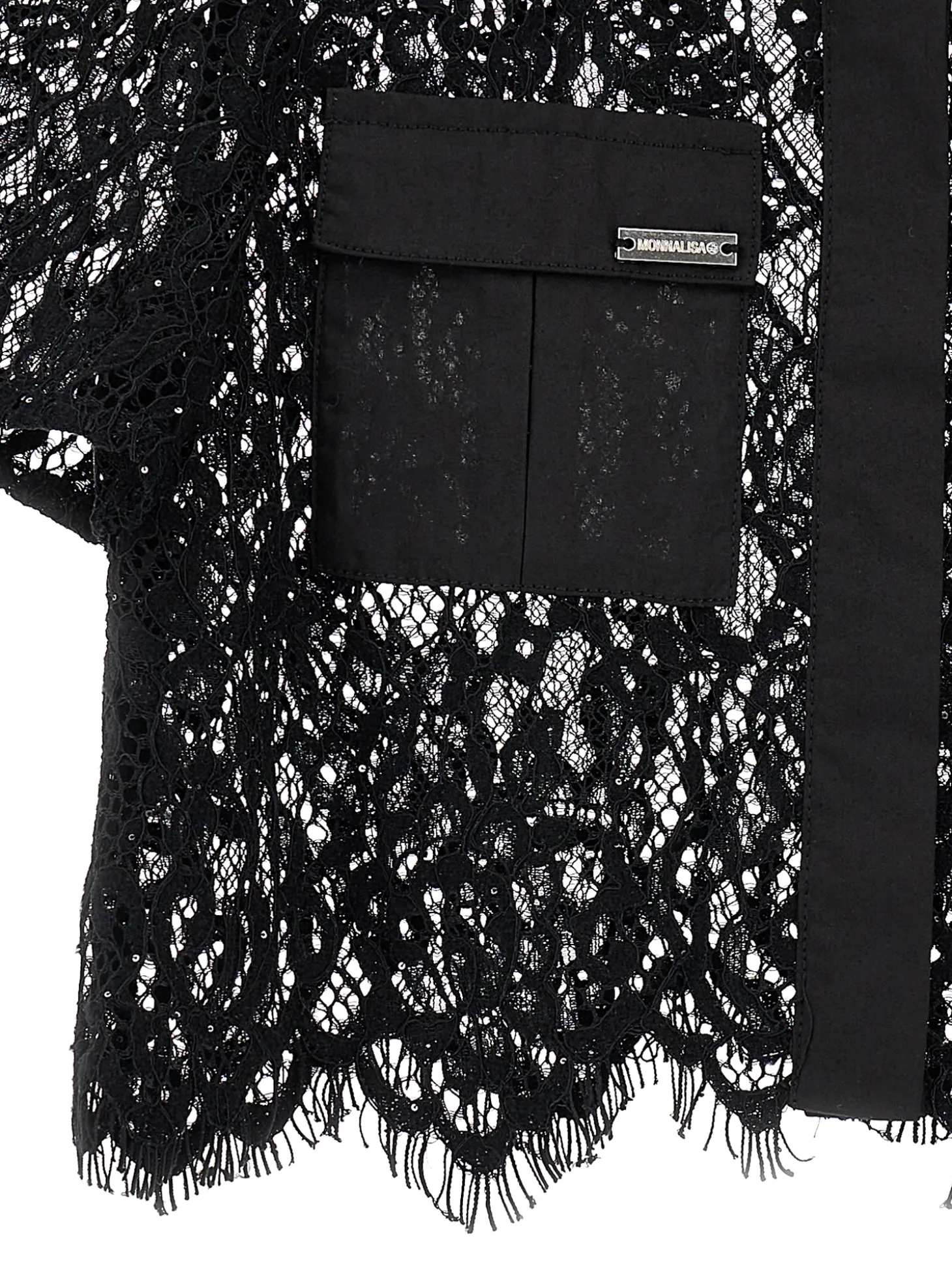 Camicia pizzo cropped