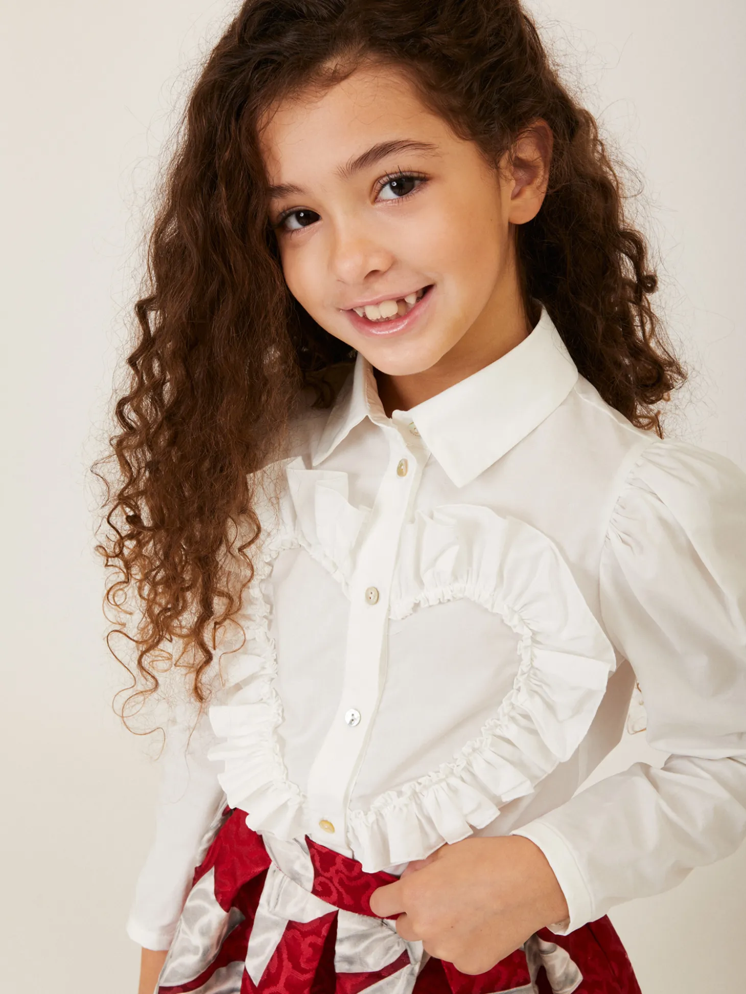 Camicia popeline con cuore