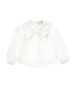 Camicia popeline con fiocco