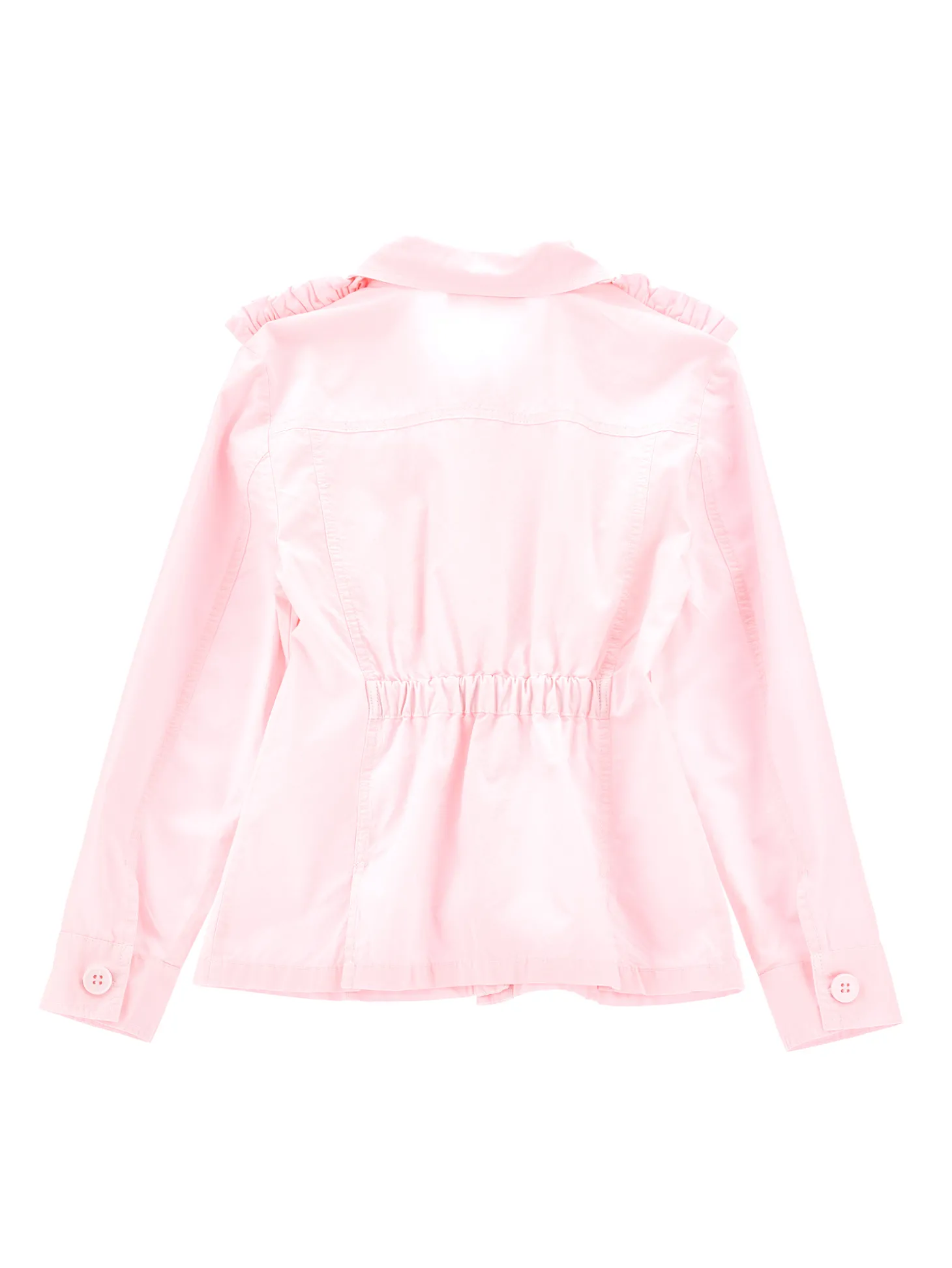 Camicia popeline con tasche ricamate