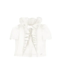 Camicia popeline con volants