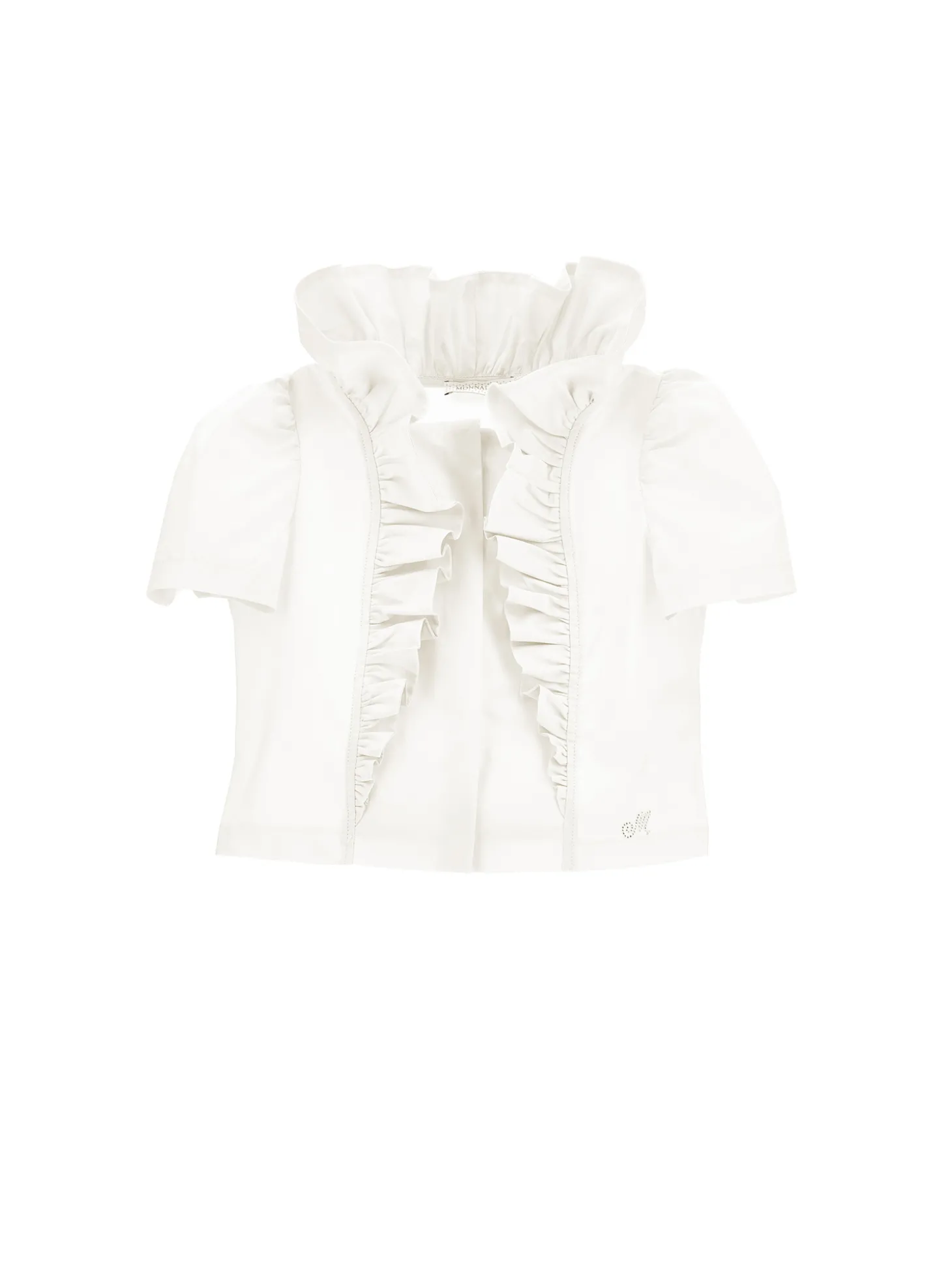 Camicia popeline con volants