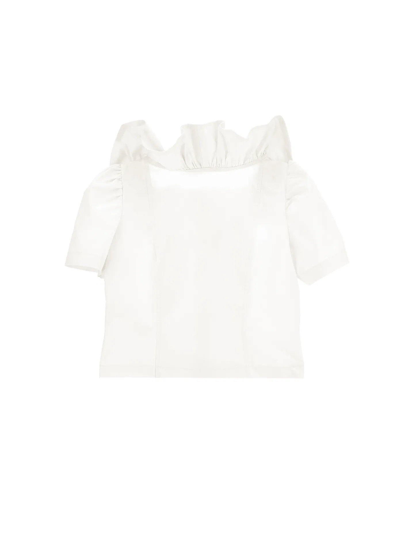 Camicia popeline con volants