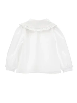 Camicia popeline ricamata