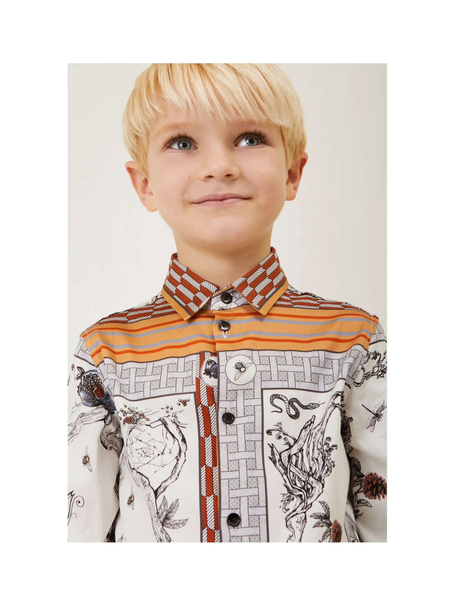 Camicia raso stampata
