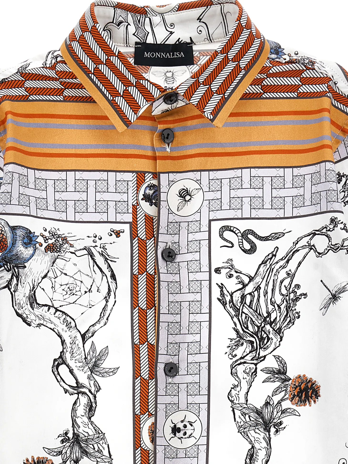 Camicia raso stampata