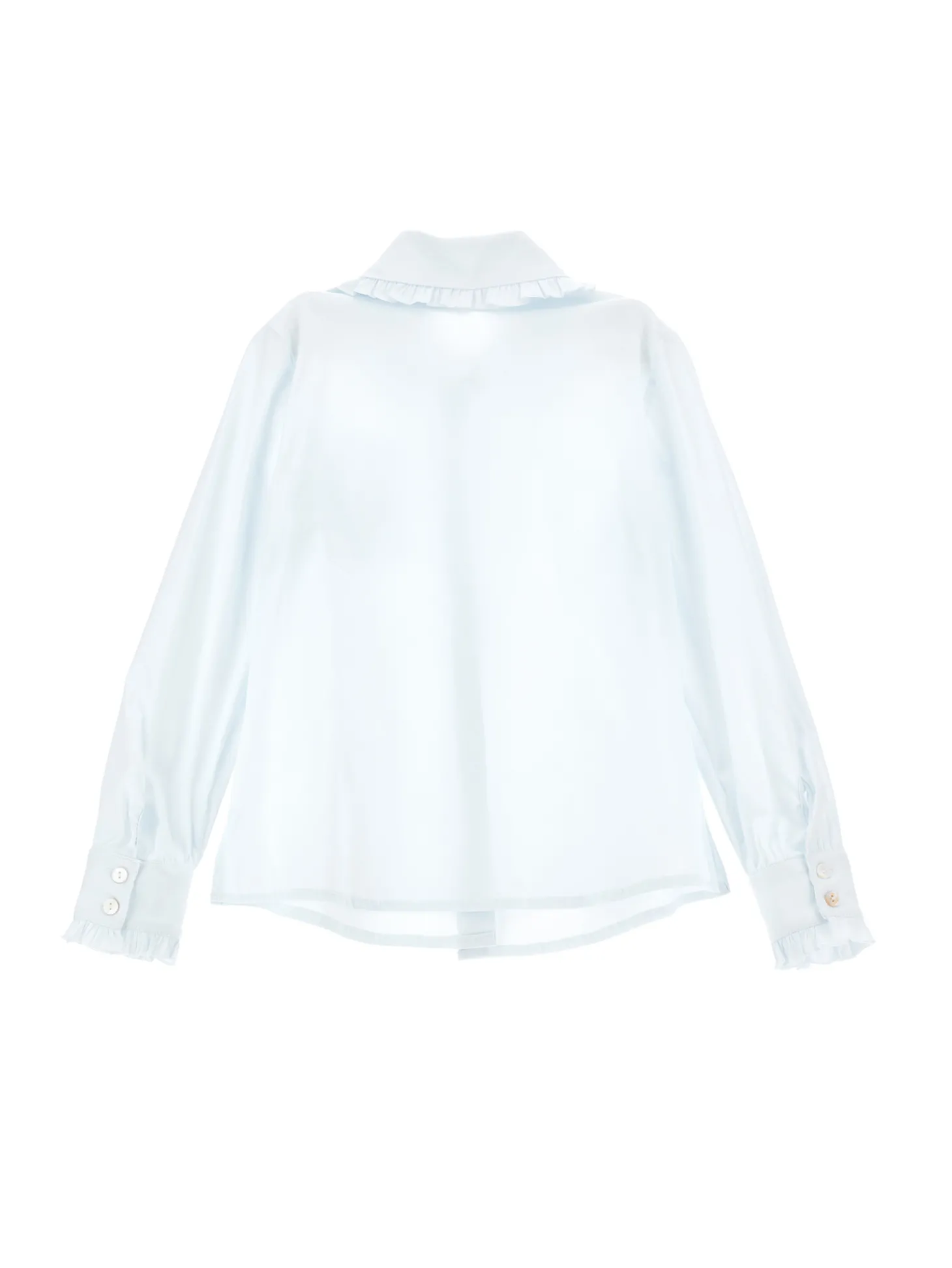 Camicia stretch con fiocco
