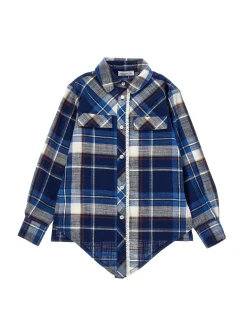 Camicia tartan lunga da annodare