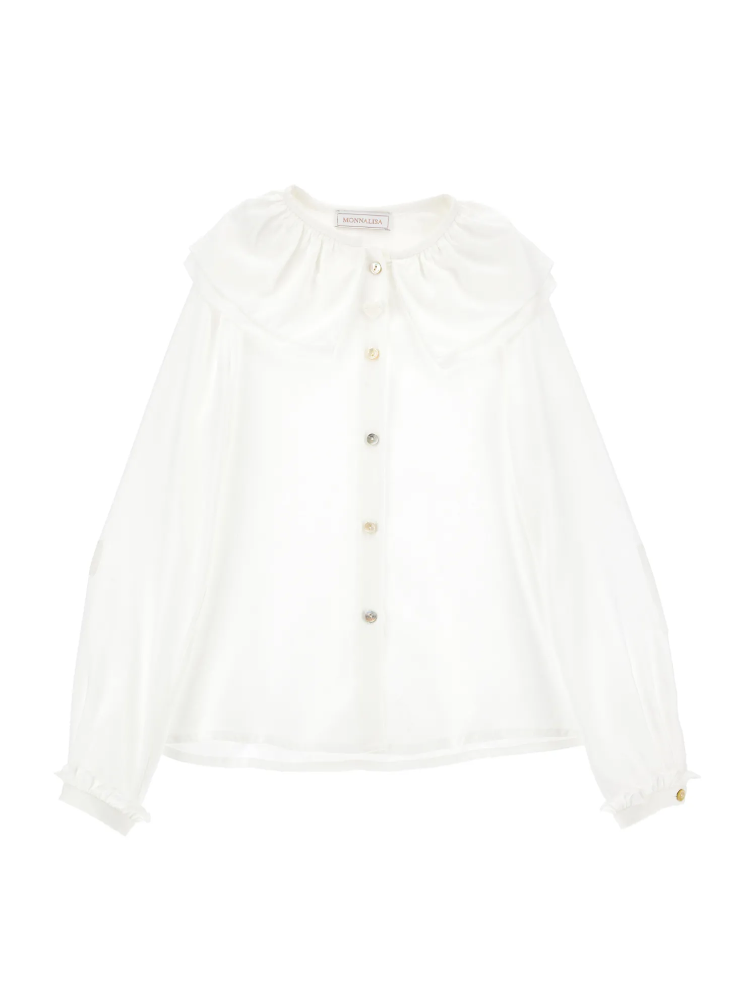 Camicia twill maxicolletto