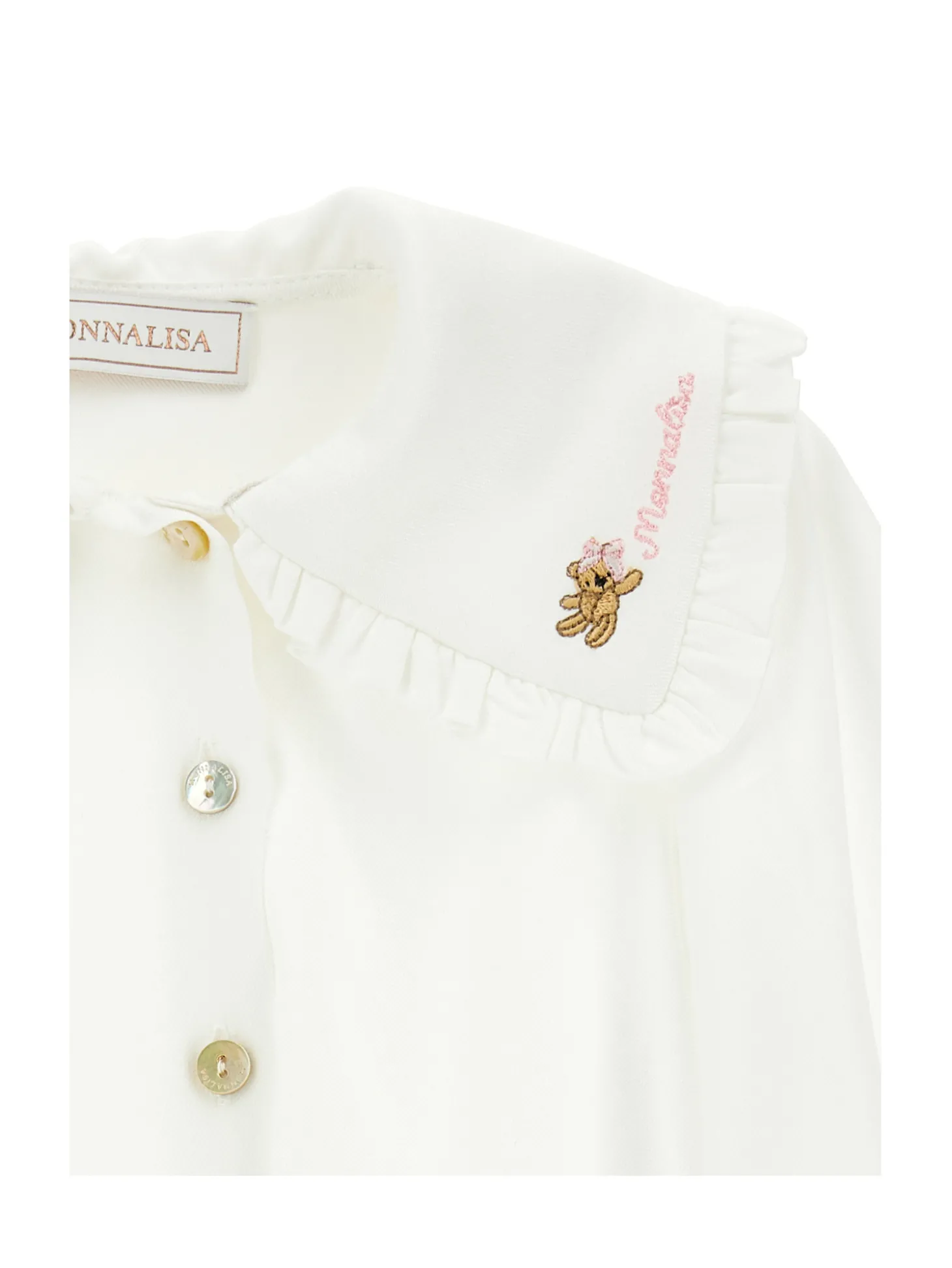 Camicia twill ricamata