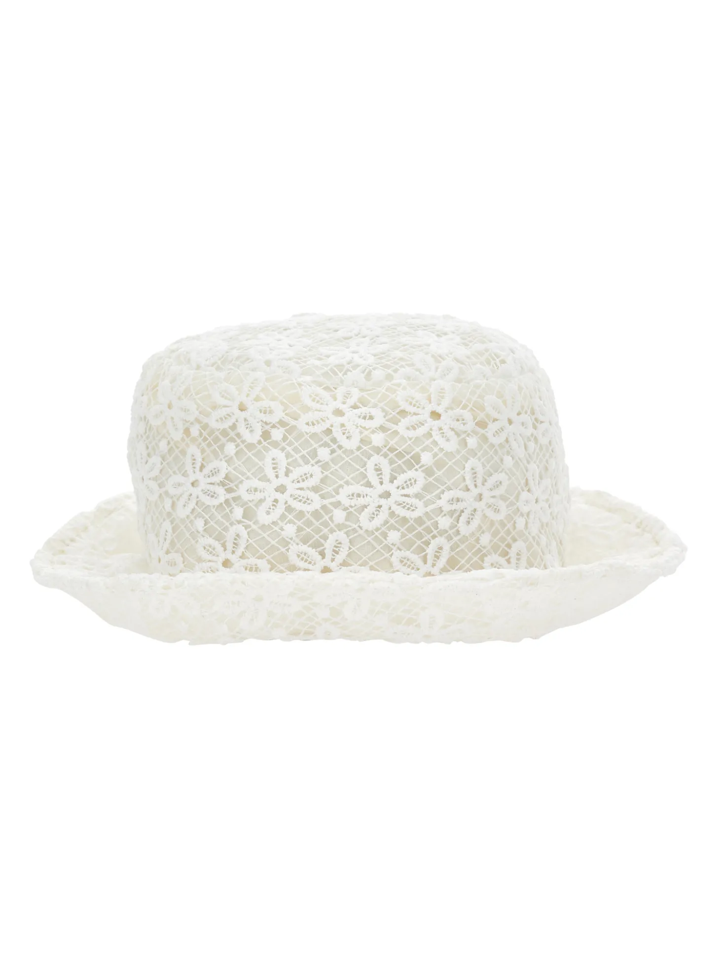 Cappellino pizzo macramé