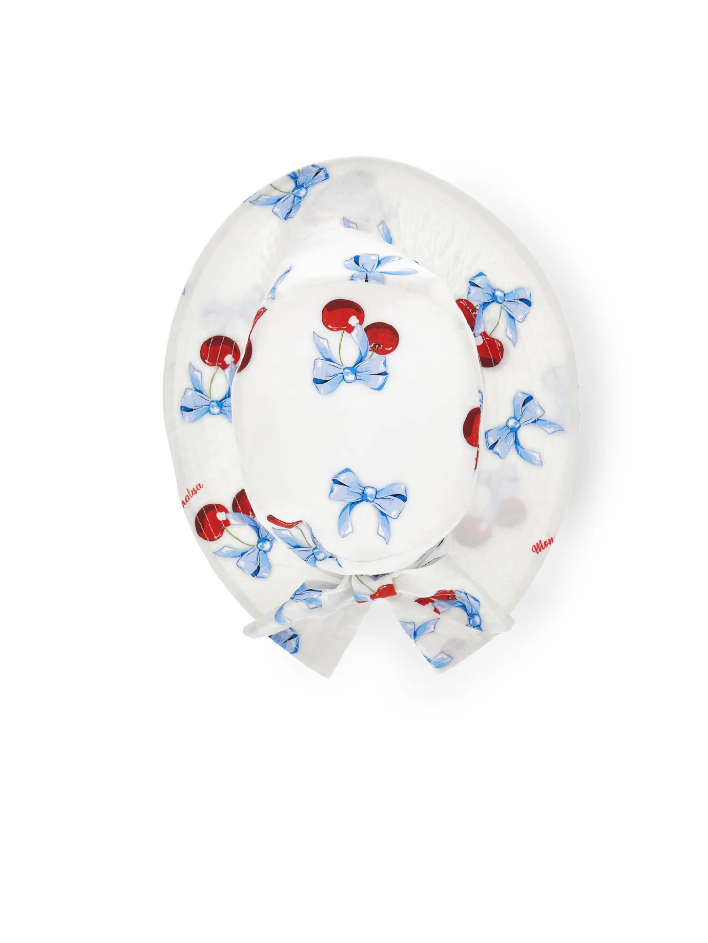 Cappellino popeline stampa ciliegine